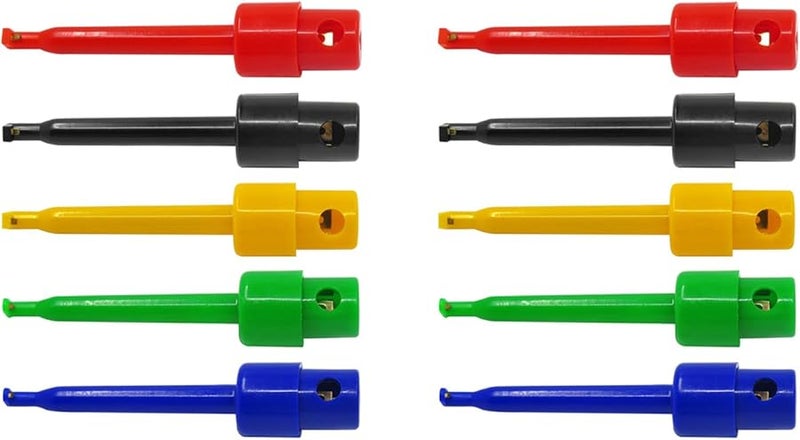 مجموعة مشابك الاختبار ذات النوابض لجهاز المتر المتعدد، اختبار إلكترونيات بدون استخدام اليدين، خطاف آمن - Image 4