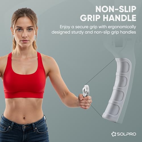 SOLPRO Grippax Adjustable Hand Grip Strengthener with Mechanical Counter for Men & Women | ‎Plastic, Stainless Steel | Adjustable 5 to 60 kg Resistance | Forearm, Wrist & Finger Strengthener | Home, Gym & Rehab Workouts - Image 4