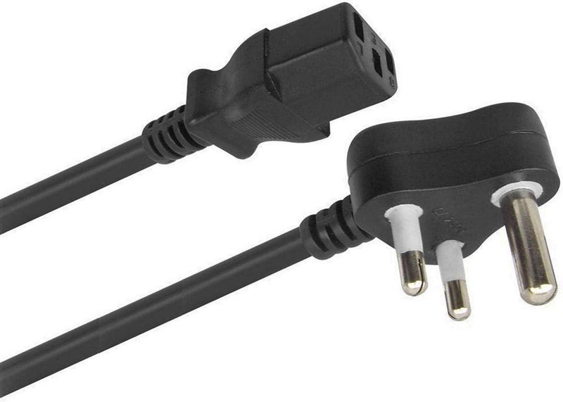 LT Lappy Top Pure Copper Wire Computer AC Power Cable Cord- 3 Pin 1.8 Meter Compatible for Desktop PC Monitor SMPS Printer Scanner LCD Game Players and Fits Most Computers - Image 1