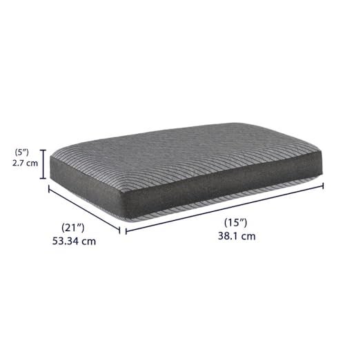 Wakefit Memory Foam Pillow | 1 Year Warranty | Orthopedic Pillows for Neck Pain, Pillow Memory Foam, Memory Pillow for Sleeping, Memory Foam Pillows (21 x 15 x 5 Inch, Set of 2 - Light Grey) - Image 5