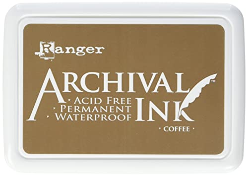 Ranger Archival Ink AIP31451 Ink Pad Coffee Archival Dye Permanent Waterproof Ranger Multicolor