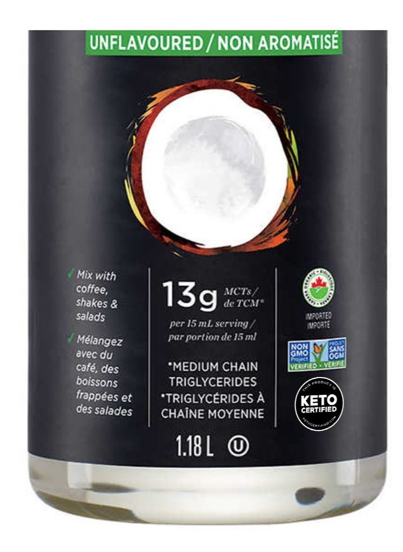 Nutiva - Organic MCT Oil for Keto Diet and Good Health 1.18L - Image 1