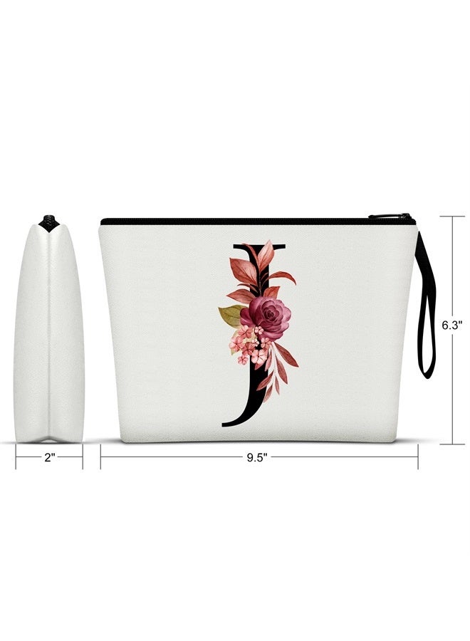 Vavabox A-Z Personalized Makeup Bag,Birthday Gifts for Women Mom,Gifts for Best Friend,Bride Bridesmaid Cosmetic bag (J) - Image 2