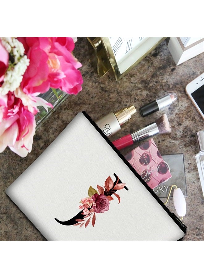 Vavabox A-Z Personalized Makeup Bag,Birthday Gifts for Women Mom,Gifts for Best Friend,Bride Bridesmaid Cosmetic bag (J) - Image 3