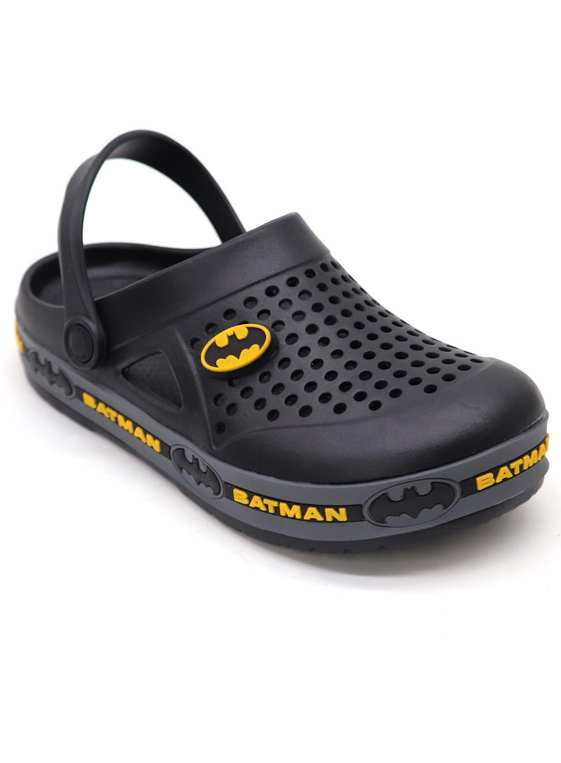SVAAR Batman Men's Mysterious Clogs with Authentic Batman Charms and Adjustable Back Strap Black - Image 3