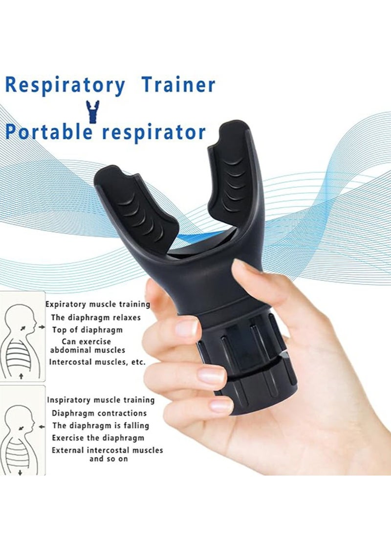 2 PCS Lung Breathing Training Device, Adjustable Exercise Trainer for Fitness Training, Easy to Use, Suitable for Daily Care and Exercise - Image 3