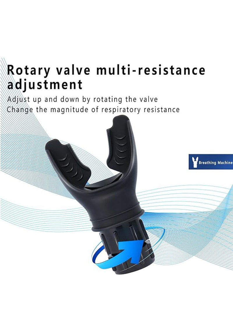 2 PCS Lung Breathing Training Device, Adjustable Exercise Trainer for Fitness Training, Easy to Use, Suitable for Daily Care and Exercise - Image 4