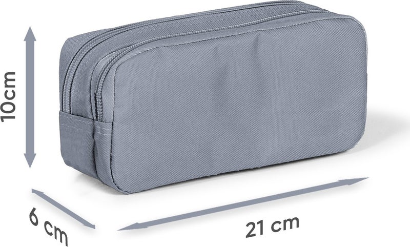 CORAL HIGH Kids Two Compartment Pencil Case Indigo Red Astronaut Patterned 22187  - Image 4