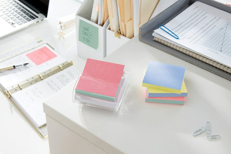 Post It Post-it Greener Pop-up Notes, 3x3 in, 6 Pads, America's #1 Favorite Sticky Notes, Helsinki Collection, Pastel Colors (Pink, Blue, Mint, Yellow), Clean Removal, 100% Recycled Material (R330RP-6AP) - Image 5
