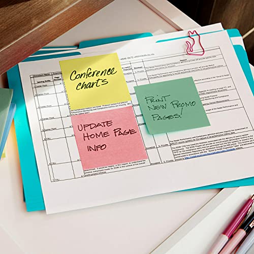 Post It Post-it Greener Pop-up Notes, 3x3 in, 6 Pads, America's #1 Favorite Sticky Notes, Helsinki Collection, Pastel Colors (Pink, Blue, Mint, Yellow), Clean Removal, 100% Recycled Material (R330RP-6AP) - Image 3