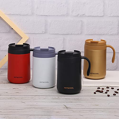 SHIDHMI Coffee Mug Vacuum Insulated Camping Mug with Lid Hot/Cold, Double Walled 18/8 Stainless Steel for Kids, Sport,Cocoa,Cereal,Mocha,Cappuccino,Espresso Tea,Sipping lattes,Hot Chocolate (500 ML, Red) - Image 5