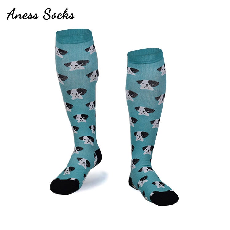 Strict Selection Of Outdoor Sports Compression Socks Men'S And Women'S Color Running Elastic Calf Protection Stockings Riding Pressure Socks - Image 1