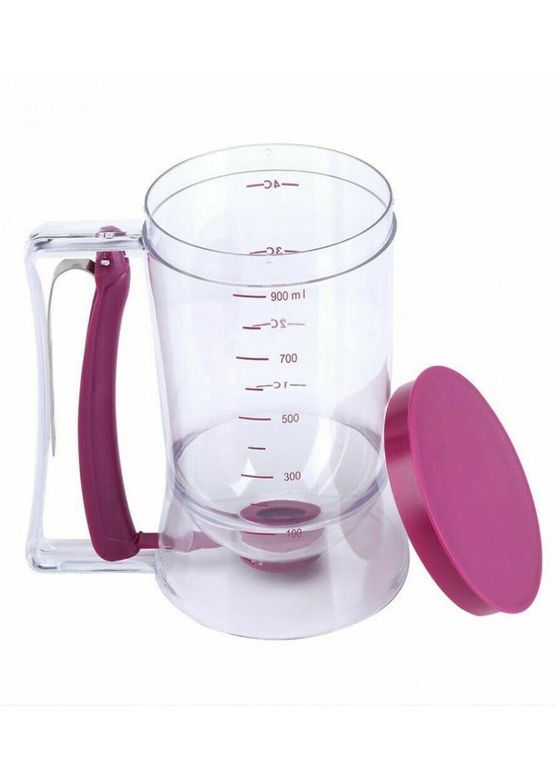 Generic - Quick and Easy Cake Batter Dispenser 900ml Portable Batter Dispensing Funnel with Precise Measuring Scale and Easy-Operate Handle - Ideal for Cakes, Pancakes, Cupcakes, Muffins, Waffles, and Crepes - Image 1