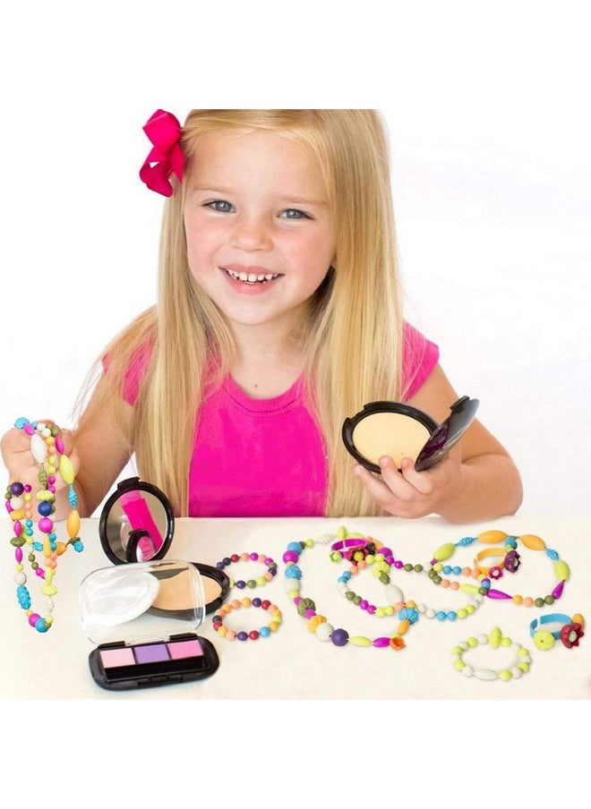 جيلي - مجموعة صنع المجوهرات من GILI Pop Beads للفتيات الصغيرات من سن 3 و4 و5 و6 و7 و8 سنوات - ألعاب فنية وحرفية للأطفال من سن 4 إلى 8 سنوات - مجموعة إبداعية من القلائد والأساور وهدايا عيد الميلاد (500 قطعة) - Image 1