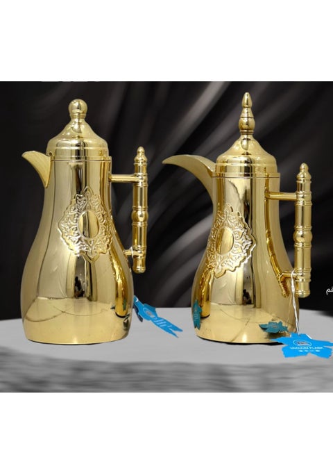 Elegance thermos set for Tea and Coffee from Golden Home 2 pieces Golden