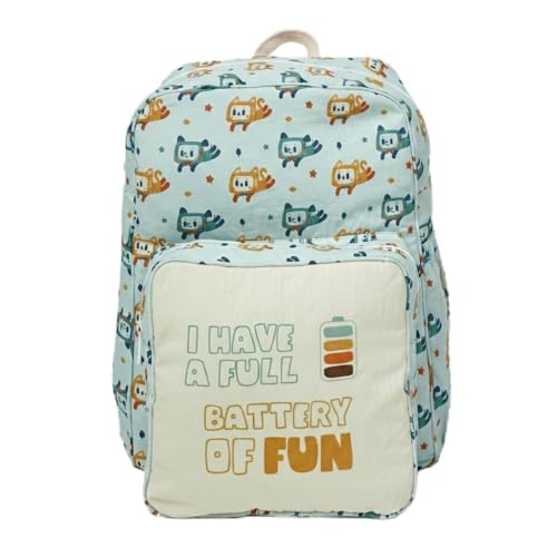 TIDY SLEEP Cute Backpack for Kids Girls Boys Toddler Backpack Preschool Nursery Travel Bag - Size (34x24) cm - Robo Love - Image 1