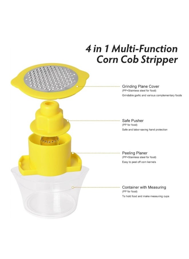 Corn Peeler Tool, Corn Stripper & Remover with Built-In Cup Grater, Corn Cutter with Bowl and Safety Handle, Ginger Grater, Essential Kitchen Gadget for Corn on the Cob - pzsku/Z1AC45D2E0A12F0E0AD2CZ/45/_/1736252680/4fb766a9-523e-4dc5-83fc-e31093eb1e62