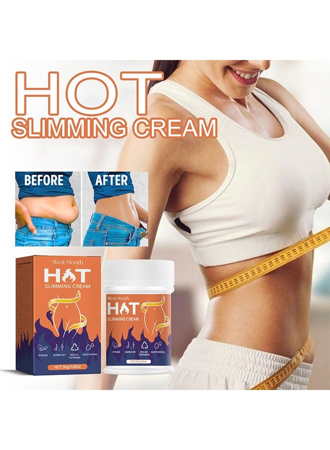 West&Month Hot Slimmin g Cream，Abdominal Fat Burning Cream，Body Plasticity Cream，Flat Belly Firming Cream，Firm Body Firming & Contouring Cream，Firming Cream For Loose Skin，Fat Burning Cream for Stomach，Slimming Cream for Belly Fat，Hot Fat Cream - Image 1