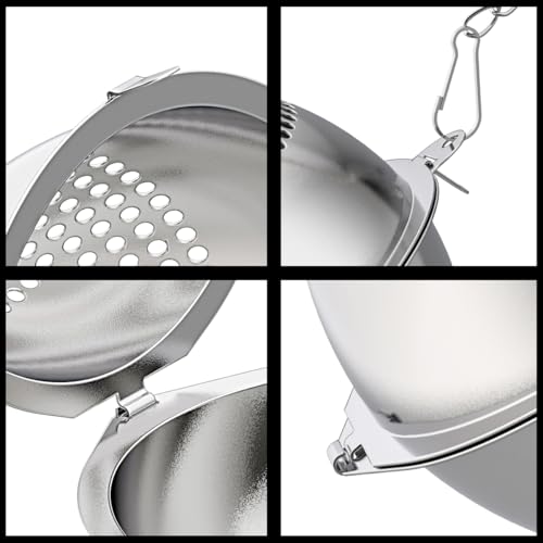 Lyxa SR 2 Pack Food Grade 304 Stainless Steel Mesh Tea Ball 2.1 Inch Tea Infuser Strainer Filter Diffuser for Loose Tea - Image 5
