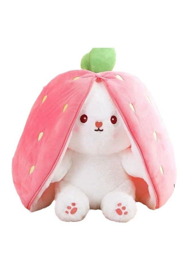 لعبة أرنب الفراولة المحشوة، لعبة أطفال، ارتفاع 18 سم - Image 2