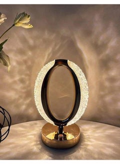 Oval crystal lamp  Touch lamp works with USB charging Multi-colored lamp It also has 3 lighting levels