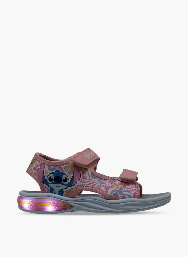 Disney PINK Girls Stitch Print Light-Up Sandals for Women | Best Price UAE