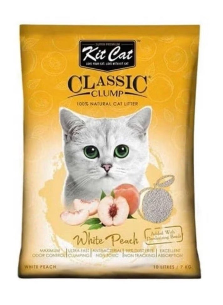 Kit Cat Peach Sand for Cats 10L