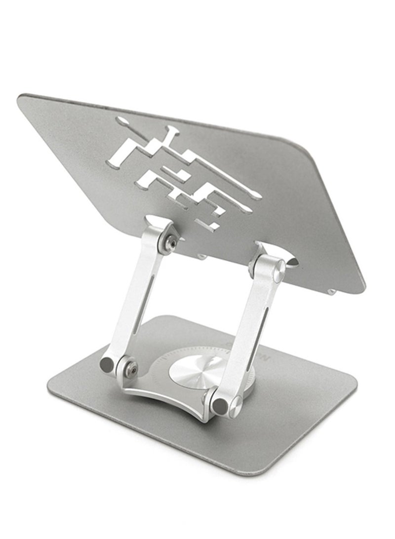 ني فو حامل معدني كامل للأجهزة اللوحية والهواتف المحمولة NP-T2 - حامل قابل للتعديل بزاوية 360 درجة مع قاعدة غير قابلة للانزلاق وارتفاع مرن وثبات قوي - متوافق مع أجهزة iPad والأجهزة اللوحية وMacBook، تصميم فائق القوة والثبات - Image 2