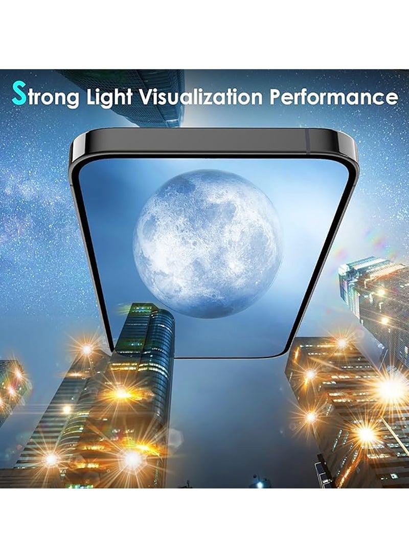 واقي عدسة الكاميرا لجهاز iPhone 15 Pro/15 pro Max، [صينية تركيب بخطوة واحدة] واقي شاشة من الزجاج المقوى مع غطاء معدني فردي للكاميرا وملحقات حافظة صديقة (تيتانيوم أسود) - Image 4