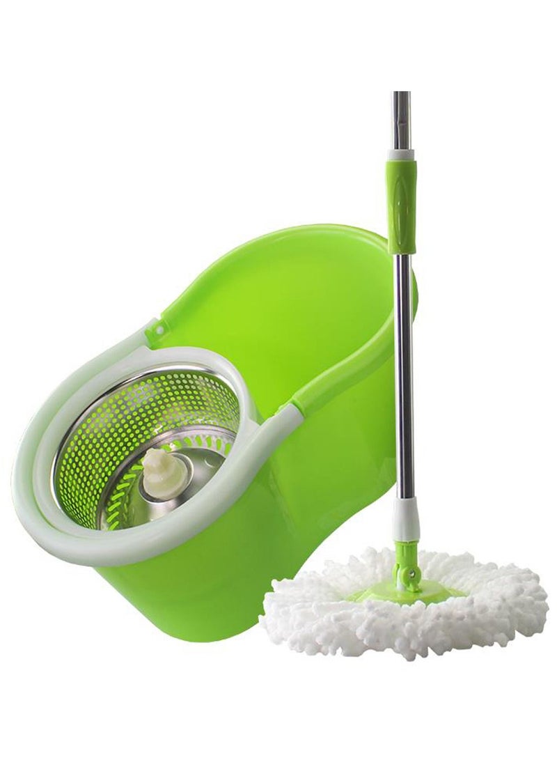DubaiGallery Magic Cleaning 360 spin stainless basket Mop Set - Green - Image 3