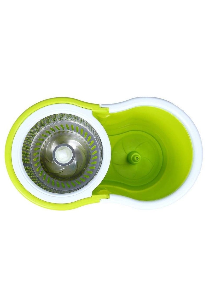 DubaiGallery Magic Cleaning 360 spin stainless basket Mop Set - Green - Image 5