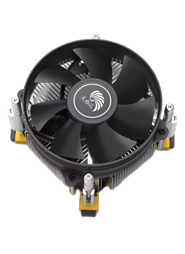 ماركة غير محددة - مبرد هواء A50 Universal لوحدة المعالجة المركزية LGA 1700 بدون إضاءة  - أنتيل فقط - مشتتات حرارية من الألومنيوم مع مروحة 90 مم 3 دبابيس / سرعة 2200 دورة في الدقيقة - لـ Intel LGA 1700 و1366 و1150 و1156 و1155 و1200 - Image 1