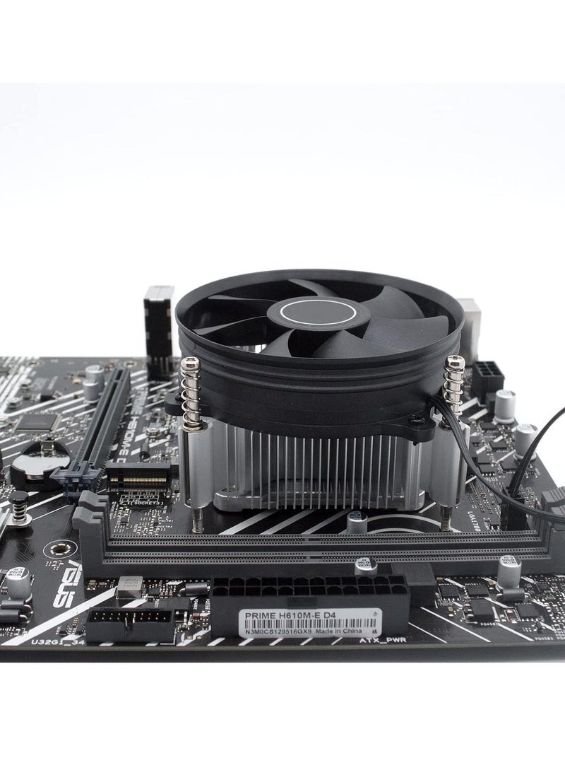 ماركة غير محددة - مبرد هواء A50 Universal لوحدة المعالجة المركزية LGA 1700 بدون إضاءة  - أنتيل فقط - مشتتات حرارية من الألومنيوم مع مروحة 90 مم 3 دبابيس / سرعة 2200 دورة في الدقيقة - لـ Intel LGA 1700 و1366 و1150 و1156 و1155 و1200 - Image 1