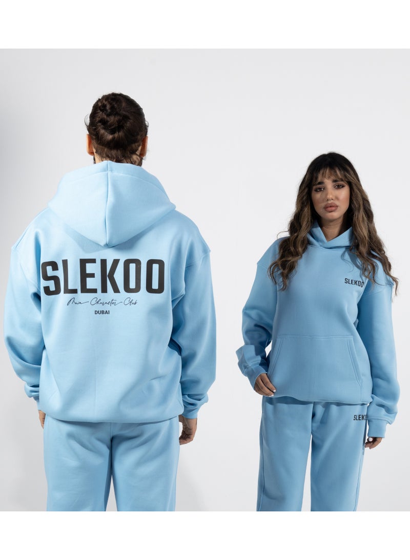 Slekoo Slekoo Oversized Hoodie for Men & Women, Unisex Cotton Fleece Pullover Sweatshirt, Winter 2025 Collection, Casual Streetwear Fashion Sweater  - Image 5