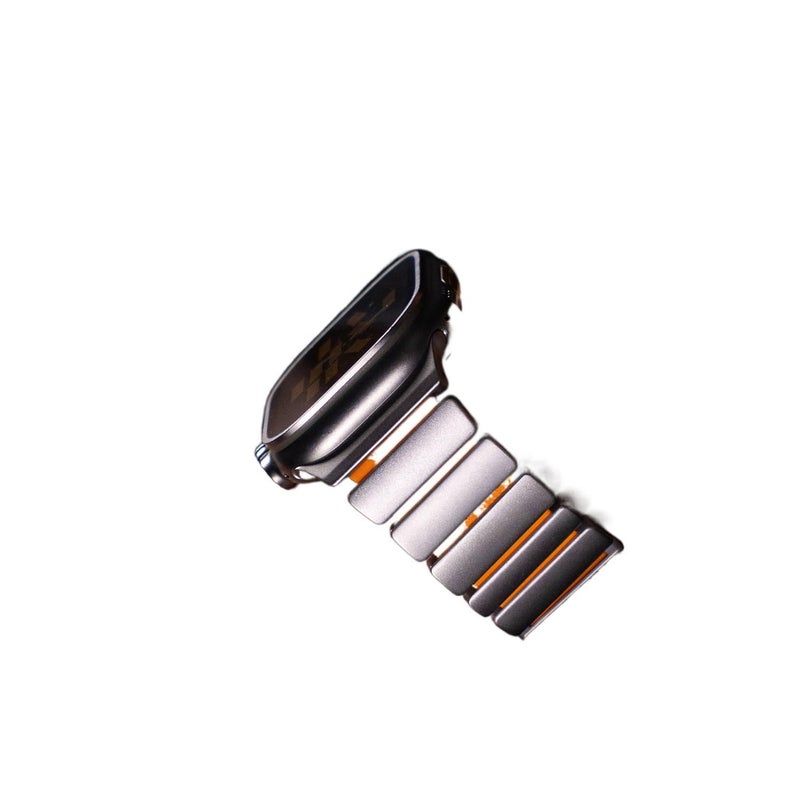 Adjustable Metal Magnetic Milanese Loop Smartwatch Band Compatible with Apple Watch 42 44 45 49mm with Fit Replacement Strap Gold - Image 4