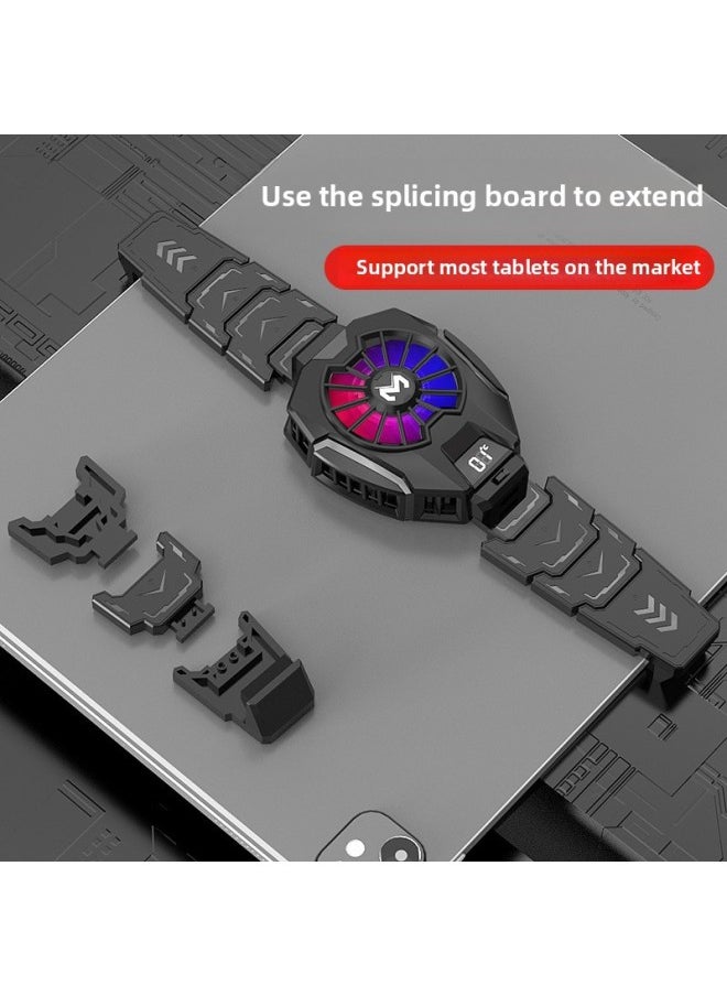 MEMO Mobile Phone Radiator Chicken Artifact Cooler Semiconductor Mobile Phone Cooler Game Magnetic Back Clip Heat Dissipation-Product Color:Dl05 Digital Display Tablet Cooling  - Image 1