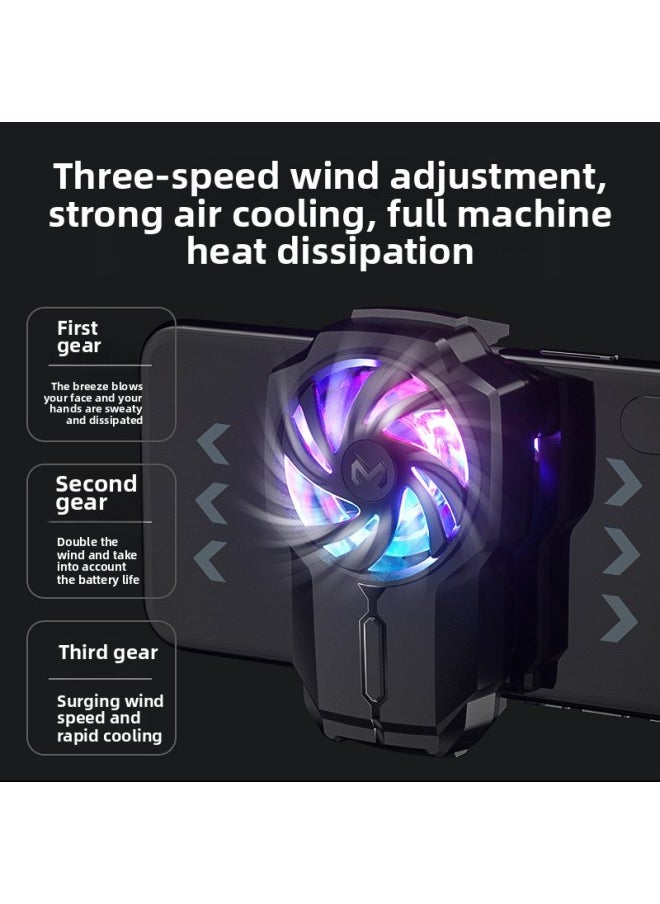 MEMO Mobile Phone Radiator Chicken Artifact Cooler Semiconductor Mobile Phone Cooler Game Magnetic Back Clip Heat Dissipation-Product Color:Dl05 Digital Display Tablet Cooling  - Image 4