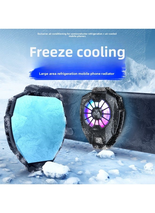 MEMO Mobile Phone Radiator Chicken Artifact Cooler Semiconductor Mobile Phone Cooler Game Magnetic Back Clip Heat Dissipation-Product Color:Dl05 Digital Display Tablet Cooling  - Image 3