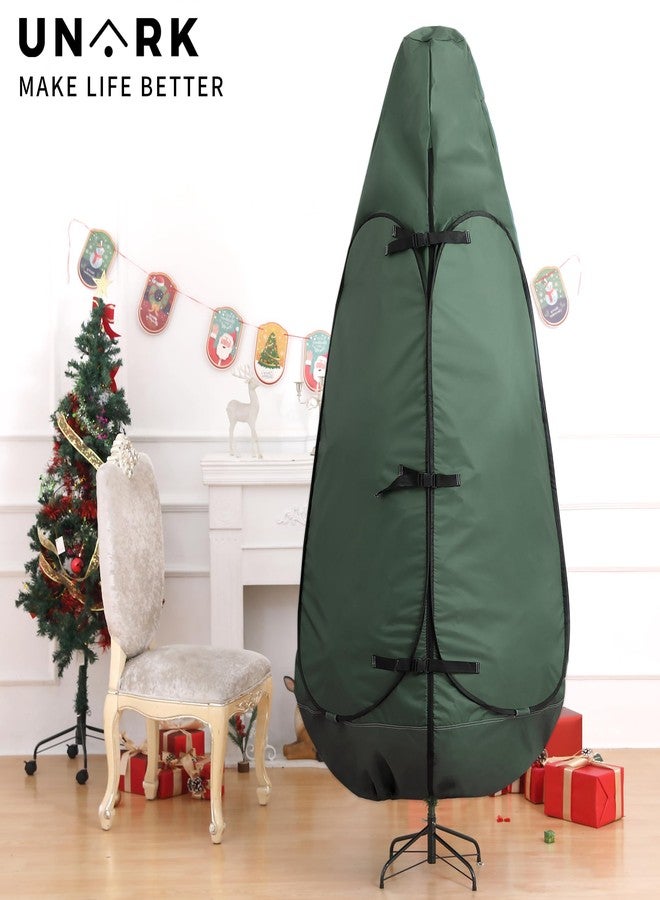 UNARK Upright Christmas Tree Storage Bag 9 Foot Tree, 9 ft Christmas Tree Storage Bag, Christmas Tree Cover For Upright Storage Fit 8 Ft / 9 Ft / 10 Ft Christmas Tree Bags Storage 9 ft Green - Image 5