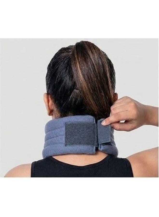 Sandberg Cervical Adjustable Collar Neck Support Brace | Soft Foam Padding | Adjustable Hook and Loop Closure | Lightweight Neck Collar for Women and Men | Size M - Image 2