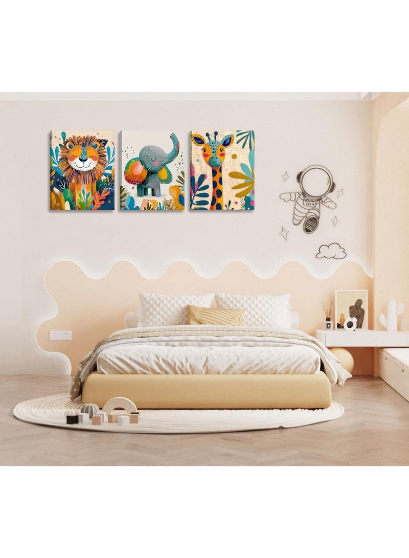 Mawan Children's wall art set, 3 pieces, 30x40 cm each - 30 mm thick - Digital printing with UV coating - Self-adhesive, easy to install - Safe materials - Image 4