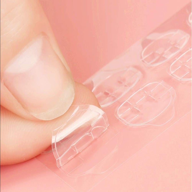 ANZAILALA Anzailala 8 Sheets DoubleSided Nail Jelly Sticker Waterproof Breathable Glue Tabs Jelly Glue Adhesive Tabs Super Sticky Fake Nail Glue Stickers for Manicure8 Sheets 192 pcs 62 cm - Image 2