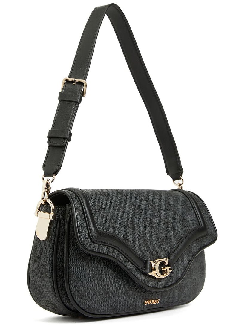 Guess Coal Logo Black Women Crossbody Hwsg7993790 Clo - Image 4
