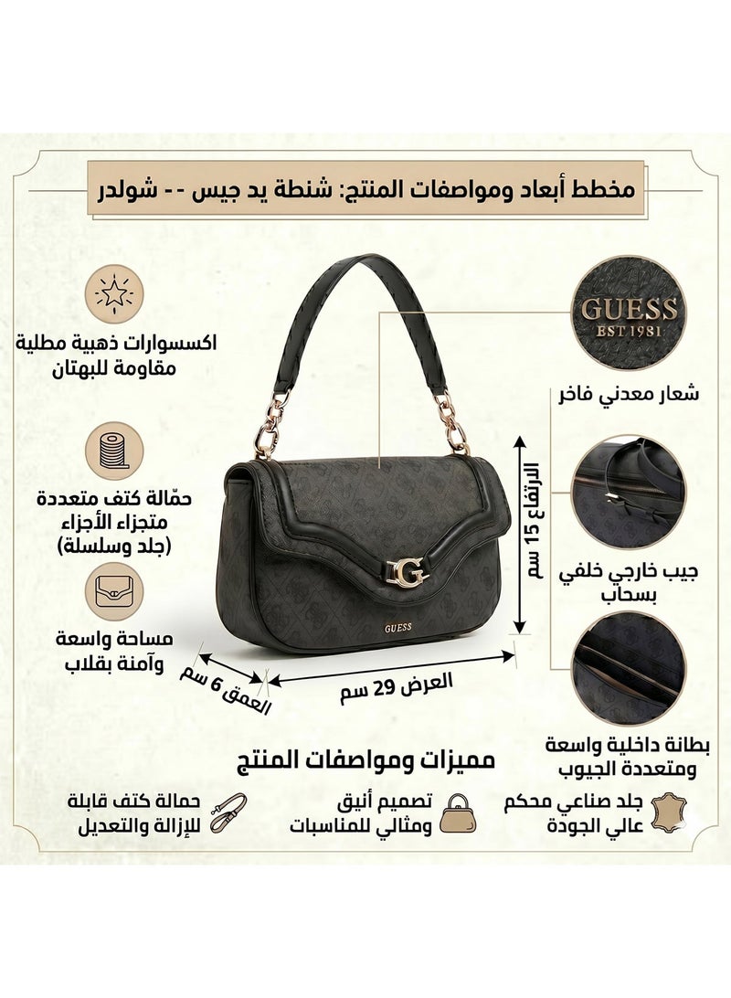 Guess Coal Logo Black Women Crossbody Hwsg7993790 Clo - Image 2