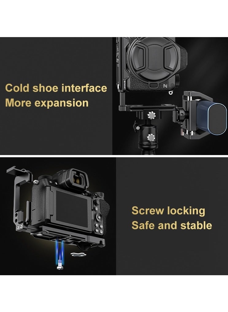 PULUZ For Nikon Z6III / Z6II PULUZ 1/4 inch Vertical Shoot Quick Release L Plate Bracket Base Holder  - Image 4