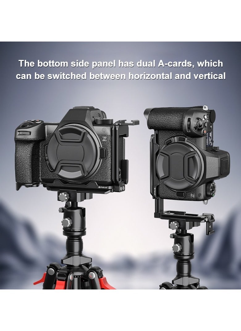 PULUZ For Nikon Z6III / Z6II PULUZ 1/4 inch Vertical Shoot Quick Release L Plate Bracket Base Holder  - Image 5