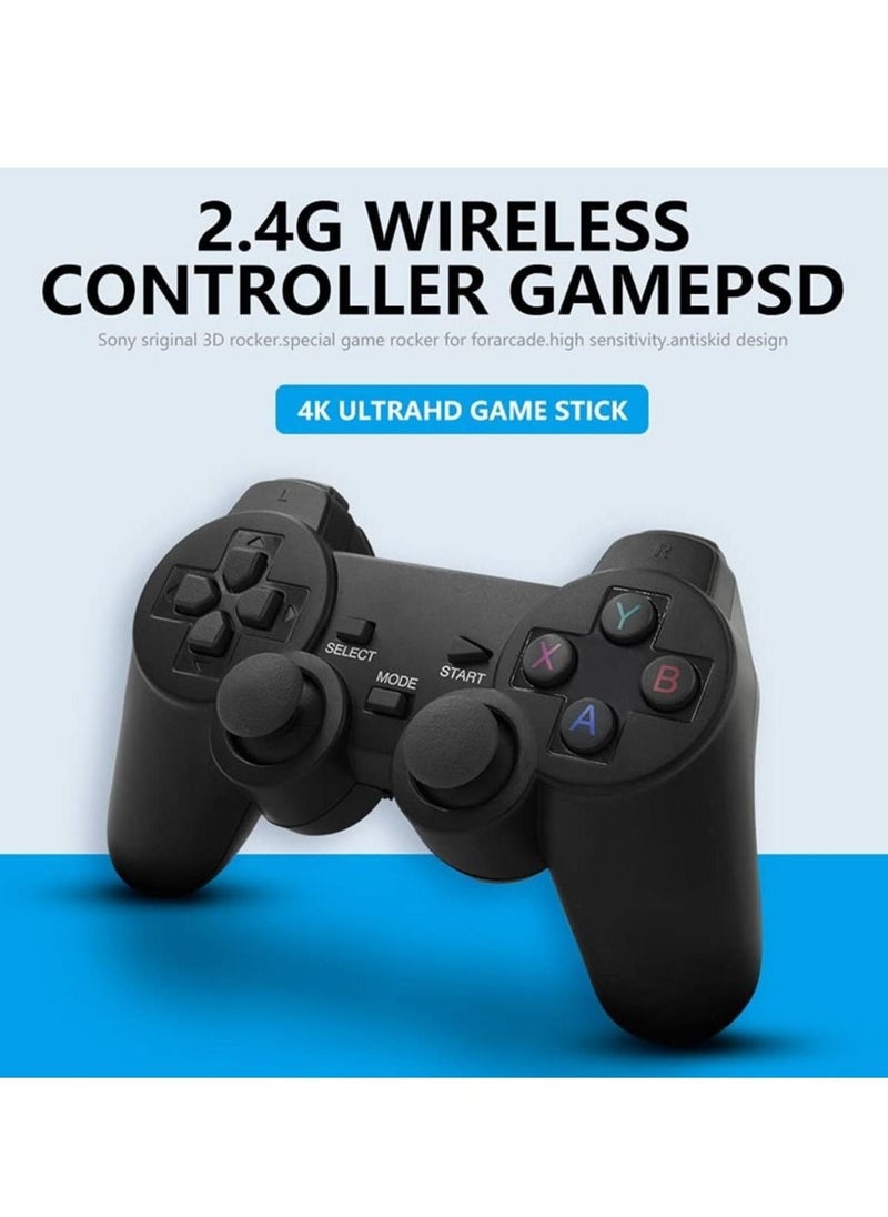 M8 Retro Game Console, Built-in 10000+ Games, Wireless 4K HDMI Plug and Play Video Game Stick, 2 Wireless Gamepads - 64G - Image 3