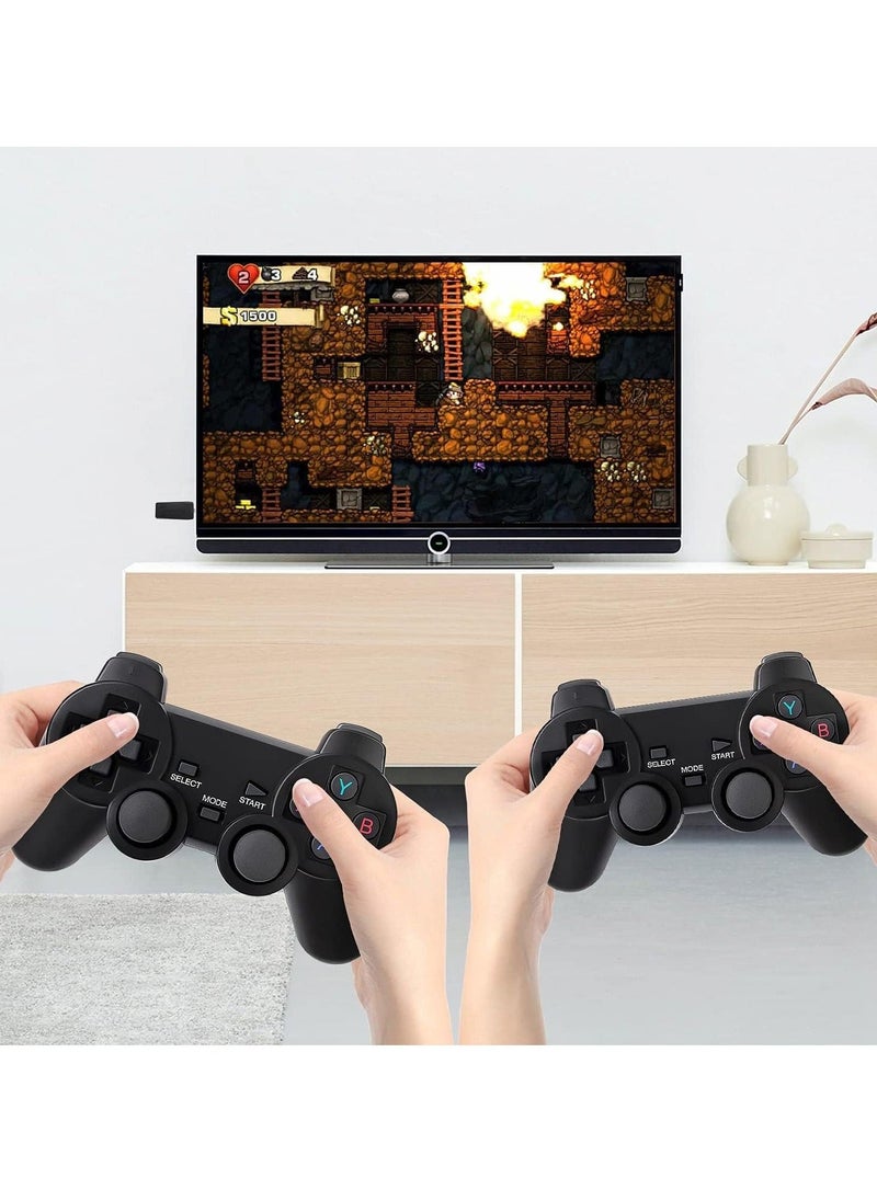 M8 Retro Game Console, Built-in 10000+ Games, Wireless 4K HDMI Plug and Play Video Game Stick, 2 Wireless Gamepads - 64G - Image 2
