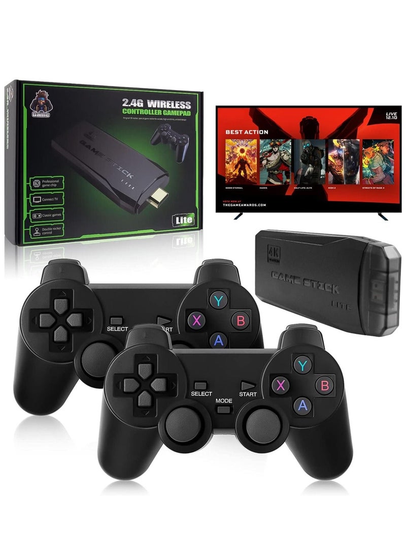 M8 Retro Game Console, Built-in 10000+ Games, Wireless 4K HDMI Plug and Play Video Game Stick, 2 Wireless Gamepads - 64G - Image 5