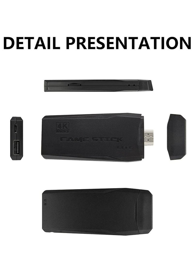 M8 Retro Game Console, Built-in 10000+ Games, Wireless 4K HDMI Plug and Play Video Game Stick, 2 Wireless Gamepads - 64G - Image 4